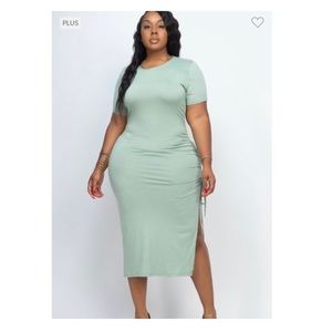 Mint Drawstring Dress